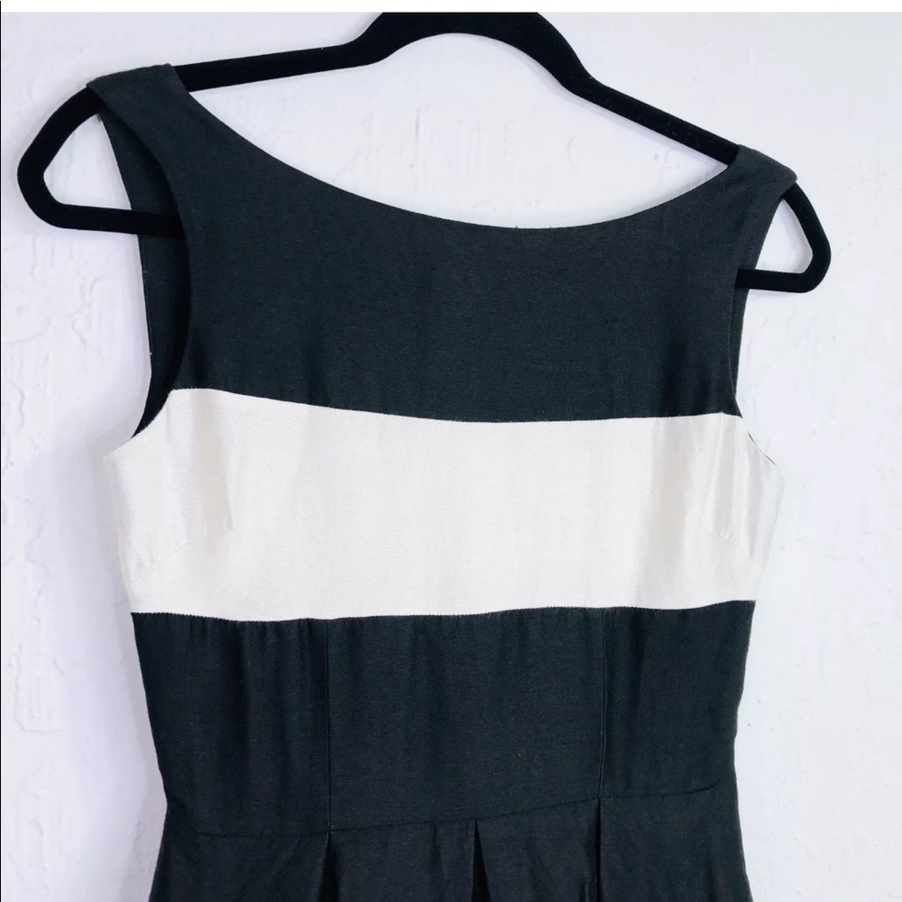 Kate Spade Black and White fit and flare dress